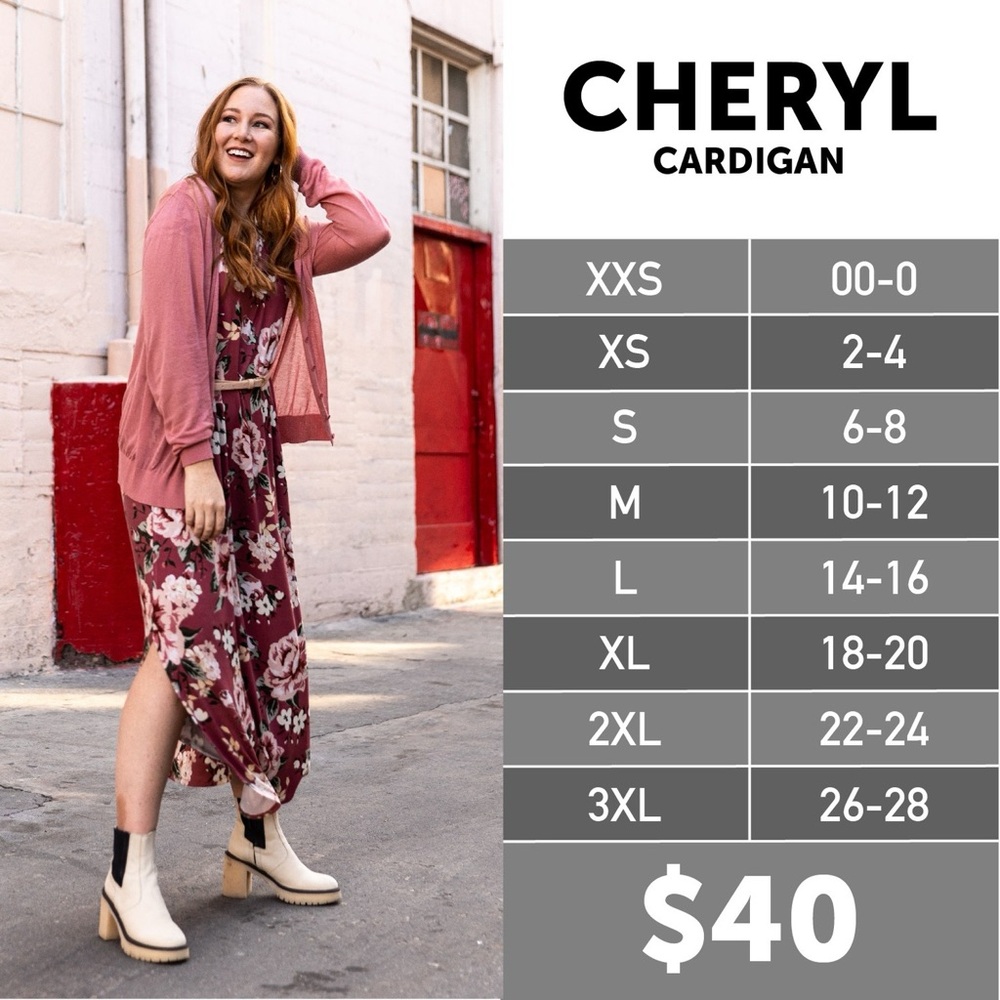 Lularoe Cheryl Cardigan size 2XL - Picture 2 of 4